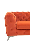 Divani Casa Delilah Modern Orange Fabric Chair Model VGCA1546-ORG-A-CH