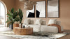 Divani Casa Mondo Modern Modular Beige Fabric Sectional Sofa 3 Piece Sectional Model VGOD-ZW-22033-MOD-BGE-3-Piece Sectional