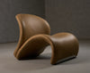 Modrest Donovan Modern Brown Leather Accent Chair Model VGOD & ZW-21106-BRN
