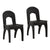 Amari Black Dining Chair Set Of 2 Model DOV0410-BLCK