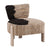 Sable Natural and Black Occasional ChairModel DOV04874-NATL