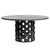 Alessia Charcoal Grey Top and Black Base Dining TableModel DOV100002