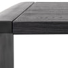 Randolph Brushed Black Metal and Black Wood Finish Desk Model DOV10390