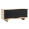 Pierre Black and Light Natural Sideboard Model DOV10397-BLCK