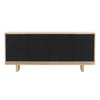 Pierre Black and Light Natural Sideboard Model DOV10397-BLCK