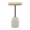 Jaiden Light Natural, Black and Off White Side TableModel DOV10398-LTNT-SM