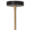 Encino Brass Plated and Matte Black Finish Chandelier Model DOV10553