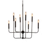 Weasley Matte Black Finish Chandelier Model DOV10563