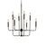 Weasley Matte Black Finish Chandelier Model DOV10563