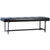 Vienna Black Pu and Black Iron Finish Bench Model DOV10682