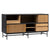 Modesto Black and Natural Finish Sideboard Model DOV10708