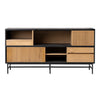 Modesto Black and Natural Finish Sideboard Model DOV10708