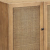 Mondale Natural Honey Wood and Natural Rattan Finish Sideboard Model DOV10835