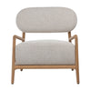 Donney Cream Boucle Upholstery and Natural Wood Finish Occasional ChairModel DOV11586NAT