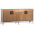 Kearney Medium Brown Natural Wood with Antique Bronze Metal Finish Sideboard Model DOV11624