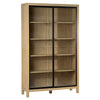 Sanna Natural Finish and Black Metal Accents Cabinet Model DOV11651