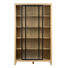 Sanna Natural Finish and Black Metal Accents Cabinet Model DOV11651