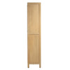 Sanna Natural Finish and Black Metal Accents Cabinet Model DOV11651