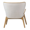 Avyanna Natural Wood Frame and Off White Upholstery Occasional ChairModel DOV11654