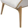 Avyanna Natural Wood Frame and Off White Upholstery Occasional ChairModel DOV11654