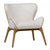 Avyanna Natural Wood Frame and Off White Upholstery Occasional ChairModel DOV11654