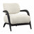 Arcona Black Wood and Ivory Boucle Upholstery Occasional ChairModel DOV11670