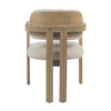 Nathaniel Off White and Natural Frame Dining ChairModel DOV11677-NTOW