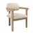 Nathaniel Off White and Natural Frame Dining ChairModel DOV11677-NTOW