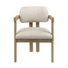 Nathaniel Off White and Natural Frame Dining ChairModel DOV11677-NTOW