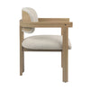 Nathaniel Off White and Natural Frame Dining ChairModel DOV11677-NTOW