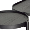 Petras Black with Natural Rattan Finish Console TableModel DOV11684