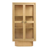 Crispina Natural and Brass Pulls Cabinet Model DOV11691-NATL