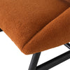 Natasha Rust and Black Legs Occasional ChairModel DOV11694-RUST