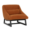 Natasha Rust and Black Legs Occasional ChairModel DOV11694-RUST