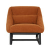 Natasha Rust and Black Legs Occasional ChairModel DOV11694-RUST