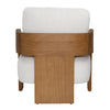 Maravi Beige and Natural Occasional ChairModel DOV11695-BEIG