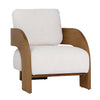 Maravi Beige and Natural Occasional ChairModel DOV11695-BEIG