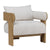 Brandi Beige and Natural Occasional ChairModel DOV11702-BEIG