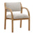 Deanna Beige and Natural Dining ChairModel DOV11703-BEIG