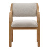 Deanna Beige and Natural Dining ChairModel DOV11703-BEIG