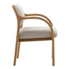 Deanna Beige and Natural Dining ChairModel DOV11703-BEIG