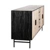 Hagen Black and Antique Brown Wood Finish Sideboard Model DOV12104