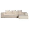 Sharon Cream Upholstery Chaise SectionalModel DOV12162R-CRM