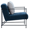 Sevilla Teal Upholstery with Matte Black Metal Frame Occasional ChairModel DOV12168