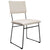 Freya Natural White Upholstery with Black Metal Frame Dining ChairModel DOV12181