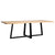 Bryson Light Oak Wood Finish and Black Metal Legs Dining TableModel DOV12188