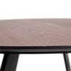 Ladera Smoked Walnut Top with Black Metal Legs Dining TableModel DOV12192