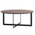 Brentwood Smoked Walnut Finish with Black Metal Legs Coffee TableModel DOV12195