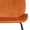 Matthias Burnt Orange Upholstery Dining Chair Set Of 2 Model DOV12200