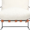 Aliza White Upholstery Occasional ChairModel DOV12203